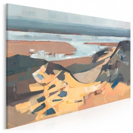 Niebiańska plaża - nowoczesny obraz do salonu - 120x80 cm