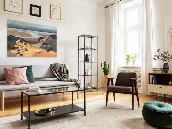 Niebiańska plaża - nowoczesny obraz do salonu - 120x80 cm