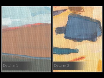 Niebiańska plaża - nowoczesny obraz do salonu - 120x80 cm