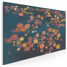 Impresjonistyczne nenufary - nowoczesny obraz na płótnie