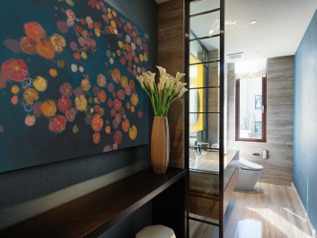 Impresjonistyczne nenufary - nowoczesny obraz na płótnie