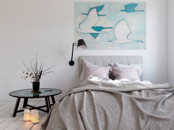 Czas odlotów - nowoczesny obraz do sypialni - 120x80 cm Czas odlotów - nowoczesny obraz do sypialni - 120x80 cm