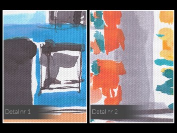 Miłosna przystań - nowoczesny obraz na płótnie - 120x80 cm