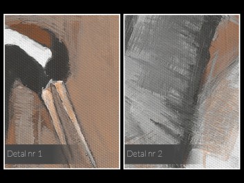 Taniec żurawi - nowoczesny obraz na płótnie - 120x80 cm