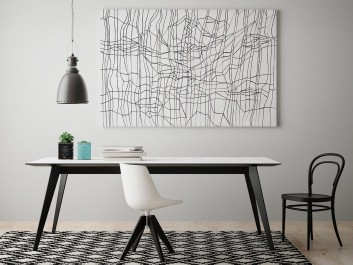 Ziemskie EKG - nowoczesny obraz na płótnie