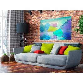 Jezioro zachwytów - nowoczesny obraz na płótnie - 120x80 cm