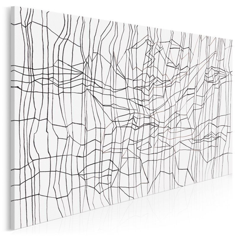 Ziemskie EKG - nowoczesny obraz na płótnie - 120x80 cm