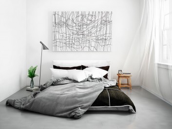 Ziemskie EKG - nowoczesny obraz na płótnie