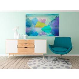 Jezioro zachwytów - nowoczesny obraz na płótnie - 120x80 cm