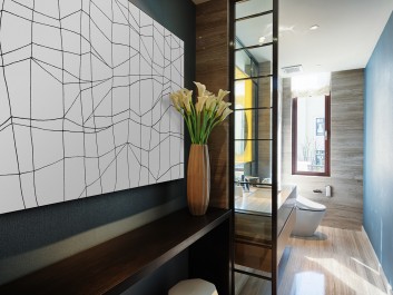 Linia horyzontu - nowoczesny obraz na płótnie - 120x80 cm