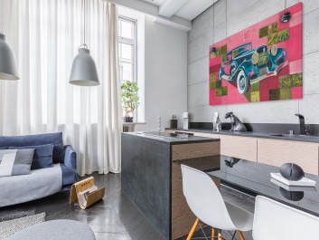 Automobilem przez świat - nowoczesny obraz do salonu - 120x80 cm Automobilem przez świat - nowoczesny obraz do salonu - 120x80 cm