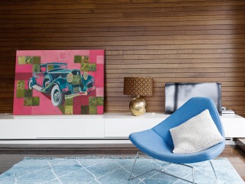 Automobilem przez świat - nowoczesny obraz do salonu - 120x80 cm Automobilem przez świat - nowoczesny obraz do salonu - 120x80 cm