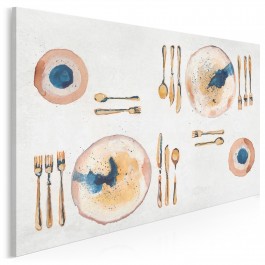Apetyt na sztukę - nowoczesny obraz na płótnie - 120x80 cm