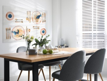 Apetyt na sztukę - nowoczesny obraz na płótnie - 120x80 cm