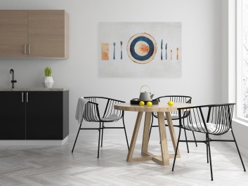 Przepis na sztukę - nowoczesny obraz na płótnie - 120x80 cm