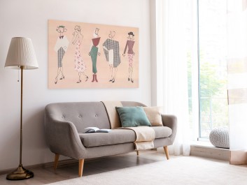 Haute couture - nowoczesny obraz na płótnie - 120x80 cm