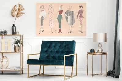 Haute couture - nowoczesny obraz na płótnie - 120x80 cm