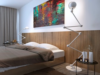 Odbicie deszczowego miasta - nowoczesny obraz na płótnie - 120x80 cm