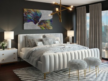 Taniec żywiołów - nowoczesny obraz na płótnie - 120x80 cm