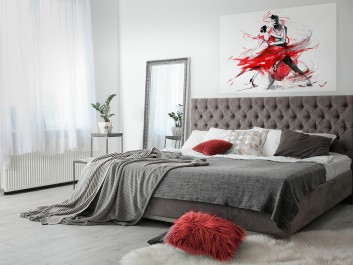 Tango - nowoczesny obraz na płótnie - 120x80 cm