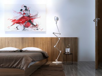 Tango - nowoczesny obraz na płótnie - 120x80 cm