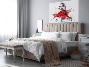 Tango - nowoczesny obraz na płótnie - 120x80 cm