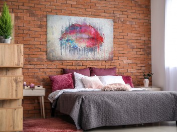 Smak słów - nowoczesny obraz na płótnie - 120x80 cm