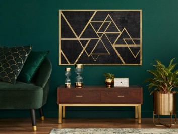 Szlachetny blichtr - nowoczesny obraz na płótnie - 120x80 cm