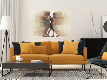 Metafizyka miłości - nowoczesny obraz na płótnie - 120x80 cm