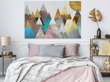 Lukrowe wierchy - nowoczesny obraz na płótnie - 120x80 cm