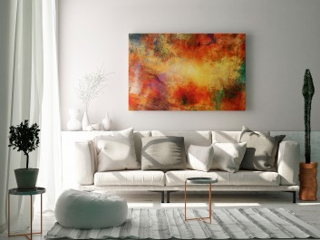 Błysk i mrok - nowoczesny obraz na płótnie - 120x80 cm