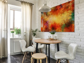 Błysk i mrok - nowoczesny obraz na płótnie - 120x80 cm