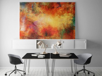 Błysk i mrok - nowoczesny obraz na płótnie - 120x80 cm