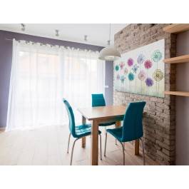 Ogród pozytywnych wibracji - nowoczesny obraz na płótnie - 120x80 cm