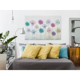 Ogród pozytywnych wibracji - nowoczesny obraz na płótnie - 120x80 cm