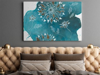 Sentencja Zen - nowoczesny obraz na płótnie - 120x80 cm