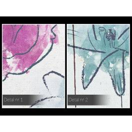 Ogród pozytywnych wibracji - nowoczesny obraz na płótnie - 120x80 cm