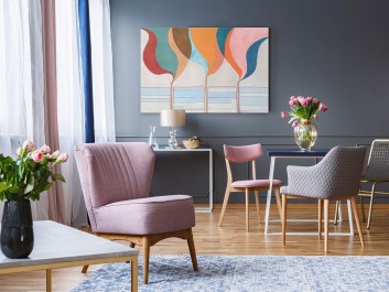 Kolorowych jarmarków - nowoczesny obraz na płótnie - 120x80 cm Kolorowych jarmarków - nowoczesny obraz na płótnie - 120x80 cm