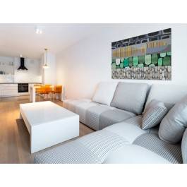 Iskra radości - nowoczesny obraz na płótnie - 120x80 cm