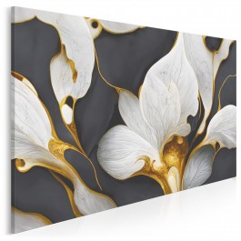 Zmysłowa kalia - nowoczesny obraz na płótnie - 120x80 cm Zmysłowa kalia - nowoczesny obraz na płótnie - 120x80 cm