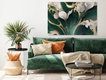 Namiętna lilia - nowoczesny obraz na płótnie - 120x80 cm