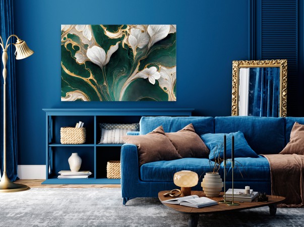 Namiętna lilia - nowoczesny obraz na płótnie - 120x80 cm