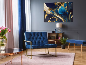 Uwodzicielska hortensja - nowoczesny obraz na płótnie - 120x80 cm Uwodzicielska hortensja - nowoczesny obraz na płótnie - 120x80 cm