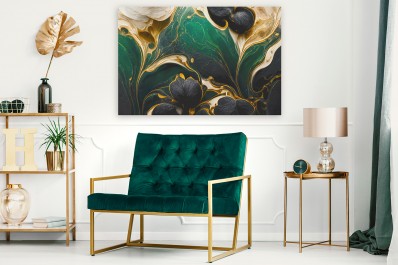 Żarliwa orchidea - nowoczesny obraz na płótnie - 120x80 cm Żarliwa orchidea - nowoczesny obraz na płótnie - 120x80 cm
