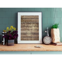 Dmuchawiec na drewnie - plakat dekoracyjny