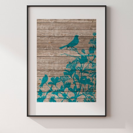 Ptaki w stylu vintage -...