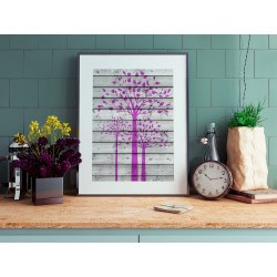 Drzewo w stylu vintage - plakat dekoracyjny