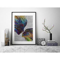 Taniec żywiołów - plakat dekoracyjny