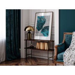 Taniec żywiołów w błękitach - plakat dekoracyjny