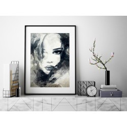 Dusza z antracytu - plakat dekoracyjny